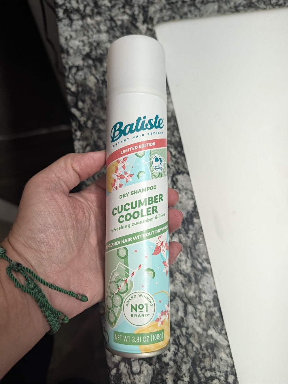 Cucumber Cooler Dry Shampoo - Refreshing Cucumber Scent (Green)